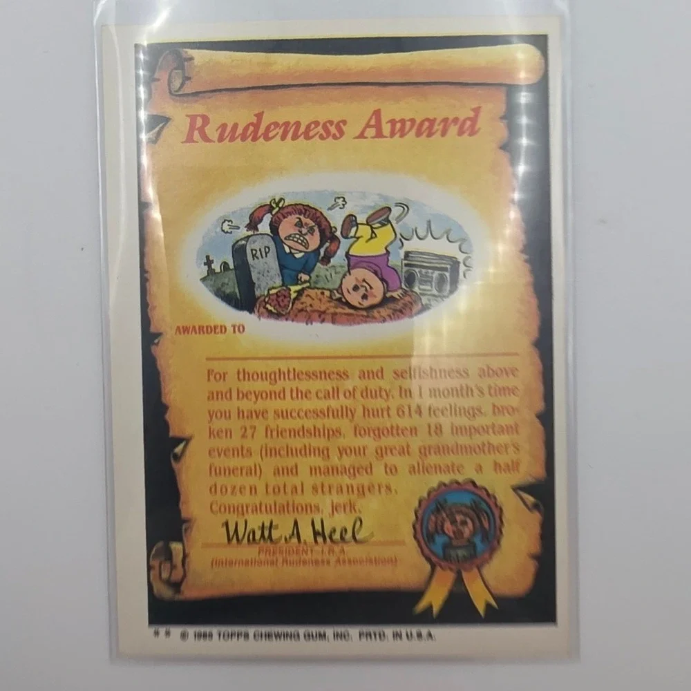Topps Garbage Pail Kids OS2 Live Mike Pink Good 53b